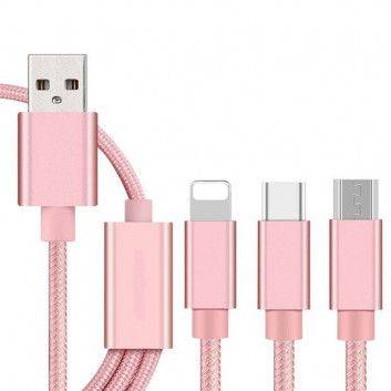 Miniature 2 pour Câble USB Nylon 3 en 1