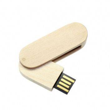 Miniature 3 pour Clé USB Bois Pivotante Slim