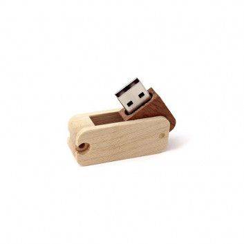 Miniature 3 pour Clé USB Bois Twister Bicolore