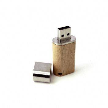 Miniature 4 pour Clé USB Bois Métal Design