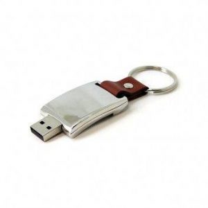 Visuel Clé USB Cuir Porte Clef Design