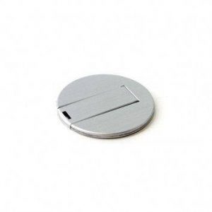 Visuel Clé USB Carte Affaire Ronde Métal
