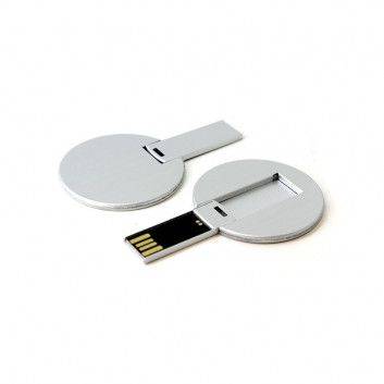 Miniature 5 pour Clé USB Carte Affaire Ronde Métal