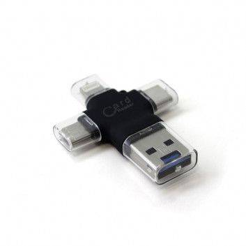 Miniature 1 pour Lecteur de Carte SD 4 en 1