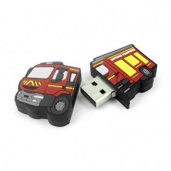 Miniature 2 pour Clé USB Camion De Pompier 2D