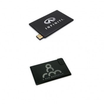 Miniature 2 pour Cle USB Carte de Credit Alu Superieure Noir