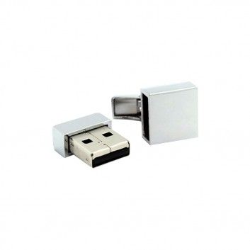 Miniature 6 pour Cle USB Bouton Manchette Metal