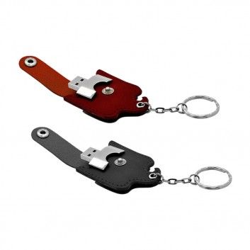 Miniature 4 pour Cle USB Cuir Carré