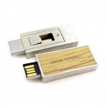 Miniature 1 pour Clé USB Bois Métal