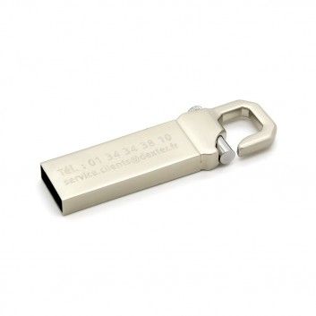 Miniature 10 pour Cle USB Crochet Métal