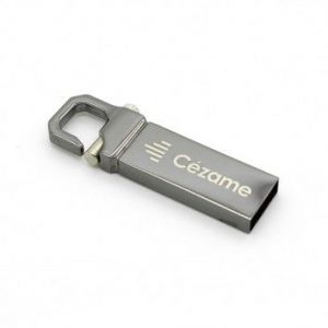 Visuel Cle USB Crochet Métal