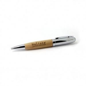 Visuel Stylo Bille USB Bois Metal