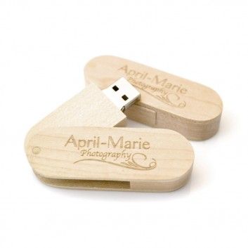 Miniature 2 pour Cle USB Bois Pivotante