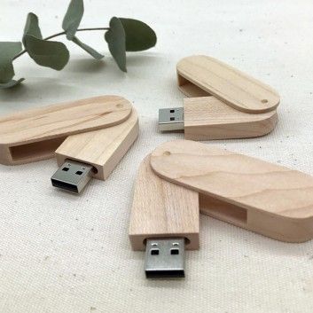 Miniature 4 pour Cle USB Bois Pivotante