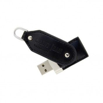 Miniature 1 pour Cle USB Cuir Pivotante