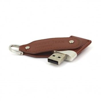 Miniature 3 pour Cle USB Cuir Pivotante