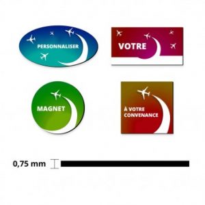 Visuel Magnet Rond - Carré - Rectangle - Ovale