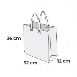 Visuel Sac Cabas Polypropylène Tissé avec logo 36 x 32 x 12