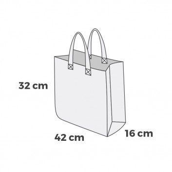 Miniature 2 pour Sac Cabas Personnalisé Polypropylène Tissé 42 x 32 x 16