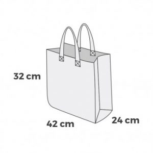 Visuel Sac Cabas Publicitaire Polypropylène Tissé 42 x 32 x 24