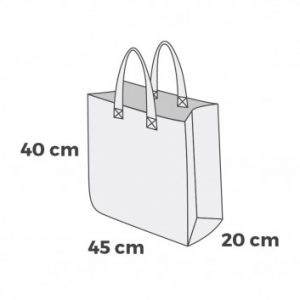Visuel Sac Cabas Personnalisable Polypropylène Tissé 45 x 40 x 20