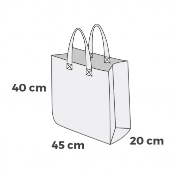 Miniature 1 pour Sac Cabas Personnalisable Polypropylène Tissé 45 x 40 x 20