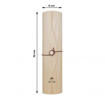 Miniature 2 pour Boite Bois Ronde Bouteille de Vin