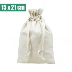 Visuel Lot de 10 sacs coton 15 x 21 cm