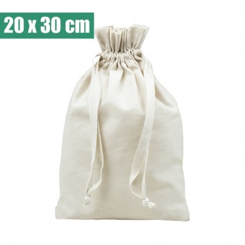Miniature 1 pour Lot de 10 sacs coton 20 x 30 cm