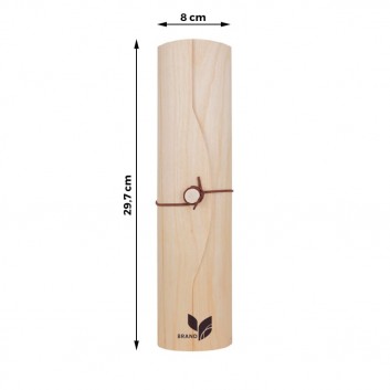 Miniature 2 pour Boite Bois Ronde Cylindre Publicitaire
