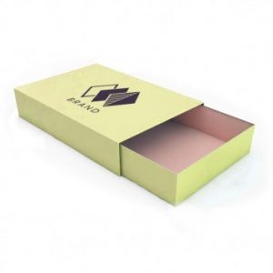 Visuel Boite en Carton Rectangle avec Tiroir Coulissant