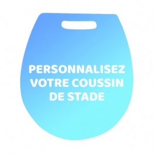 Visuel Coussin de stade arrondi noir 10mm avec poignée
