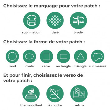 Miniature 2 pour Patch Personnalisé Motard