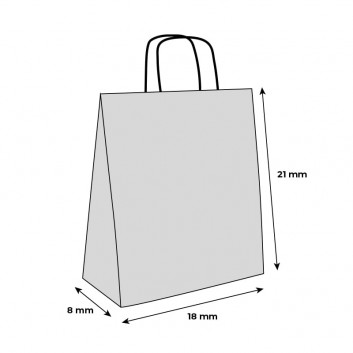 Miniature 2 pour Petit Sac Papier Blanc Personnalisable