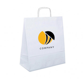 Miniature 1 pour Sac en Papier Blanc Boutique