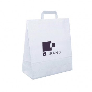 Miniature 3 pour Sac en Papier Blanc Boutique