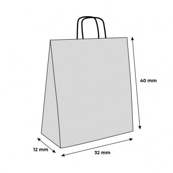 Miniature 2 pour Sac en Papier Blanc Boutique