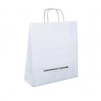 Miniature 1 pour Sac en Papier Blanc Moyen