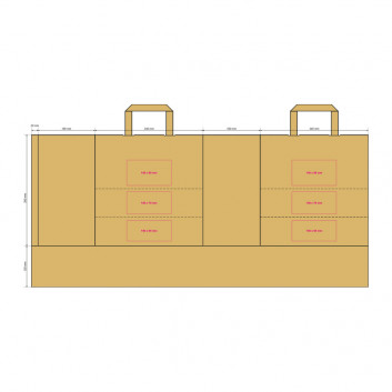 Miniature 3 pour Sac en Papier Blanc Moyen