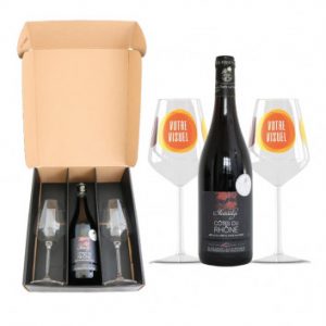 Visuel Coffret verre à vin Côtes du Rhône