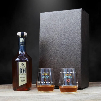 Miniature 1 pour Coffret verre avec Whisky BM Signature