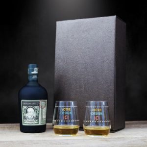 Visuel Coffret verre avec Rhum Diplomatico