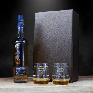 Visuel Coffret verre avec Rhum Savanna