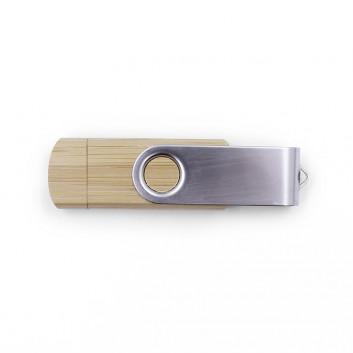 Miniature 5 pour Clé USB bois pivotante métal double connective