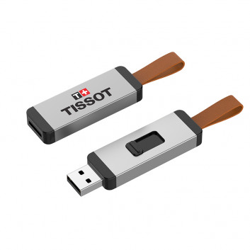 Miniature 1 pour Clé USB rétractable mini lanière