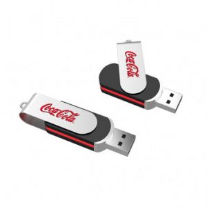 Visuel Clé USB ronde pivotante