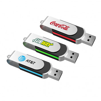 Miniature 7 pour Clé USB ronde pivotante