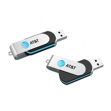 Miniature 3 pour Clé USB ronde pivotante