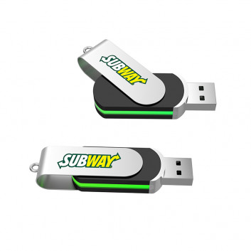 Miniature 6 pour Clé USB ronde pivotante