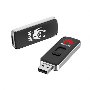 Miniature 1 pour Clé USB bout ronde rétractable